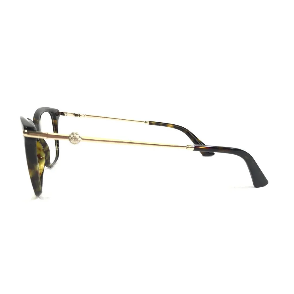 Jimmy Choo Eyeglasses Frames JC307HB 5002 Tortoise Gold Crystals Pearl 52-17-140